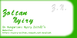 zoltan nyiry business card